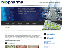Tablet Screenshot of neopharma.cz